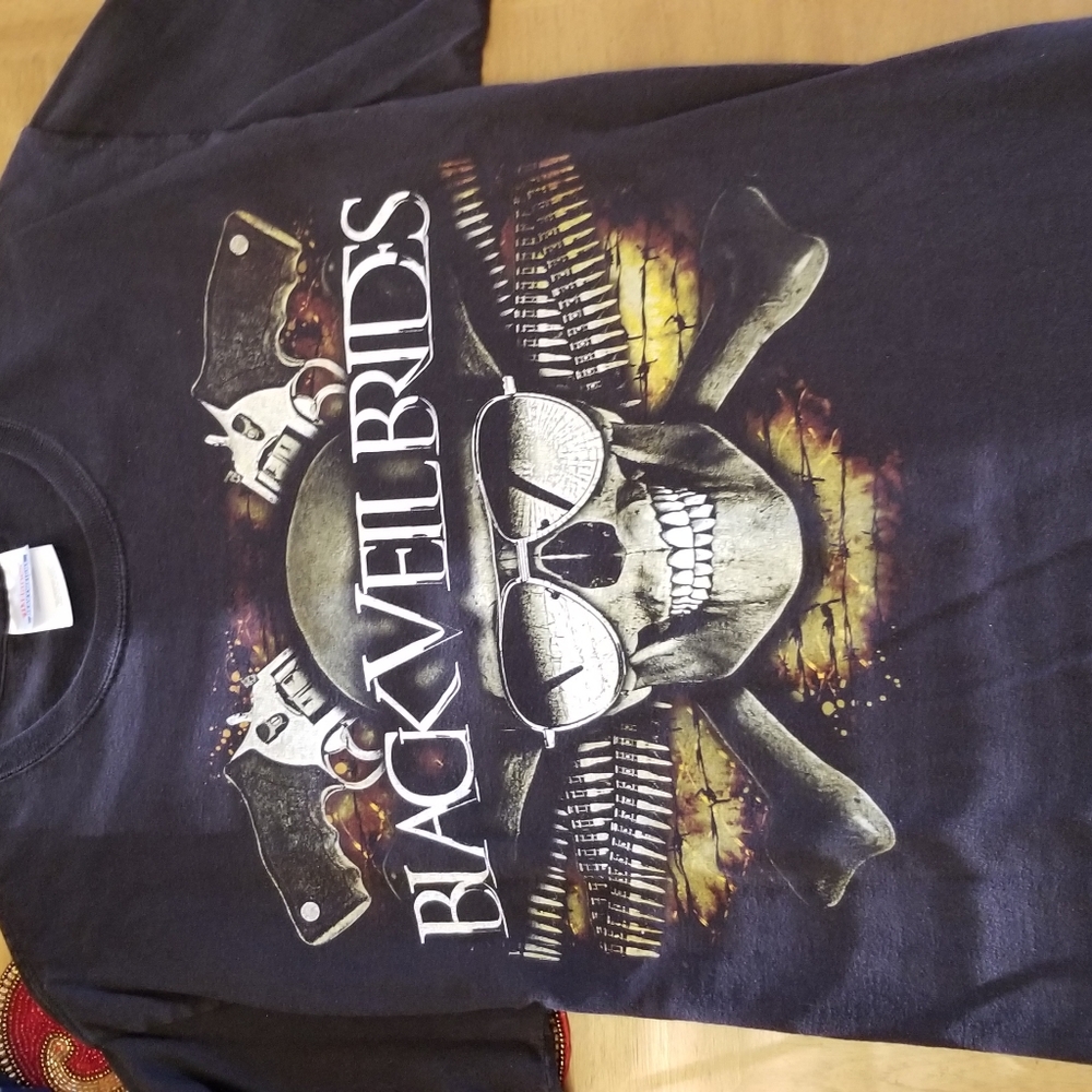 **3 for $12** Short sleeve black veil brides shirt